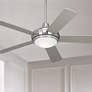 52" Casa Compass Brushed Nickel LED Ceiling Fan with Remote Control