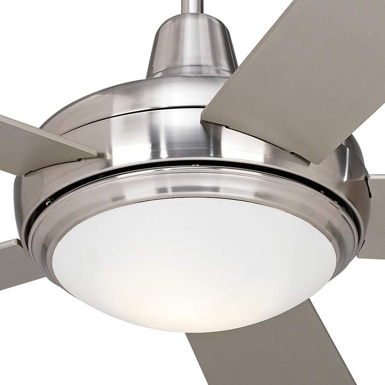 Image 3 52" Casa Compass Brushed Nickel LED Ceiling Fan with Remote Control more views
