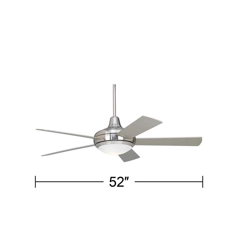 Image 7 52" Casa Compass Brushed Nickel LED Ceiling Fan with Remote Control more views