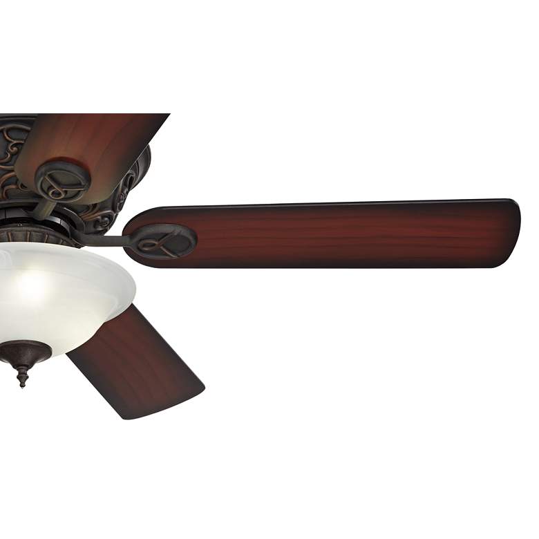 Image 4 52" Casa Contessa™ Bronze Alabaster LED Pull Chain Ceiling Fan more views
