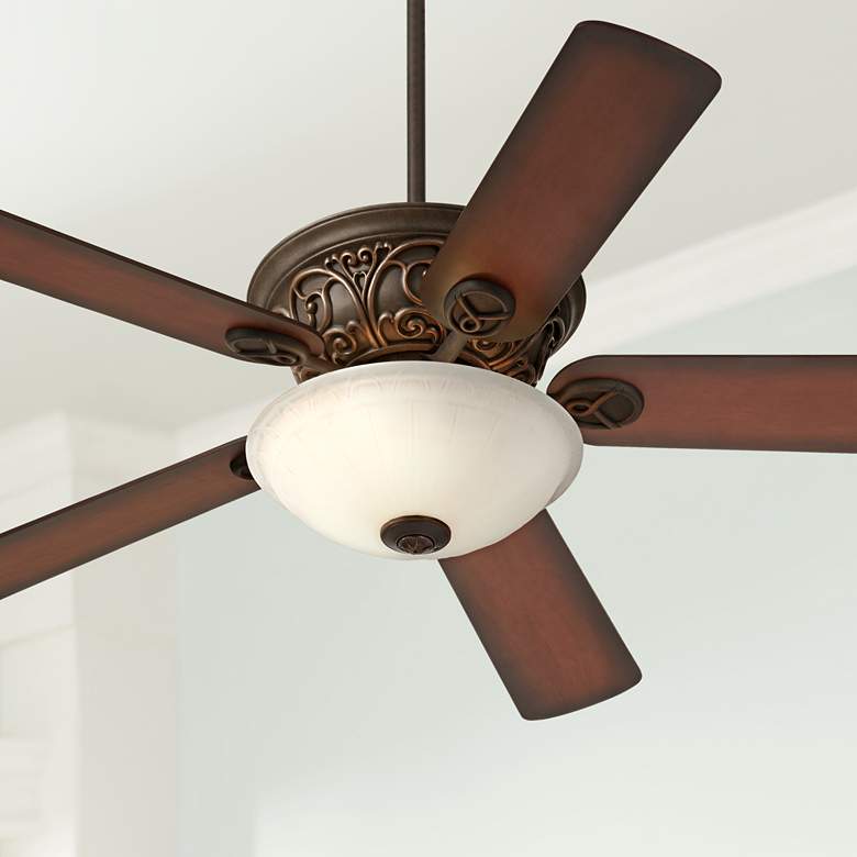 Image 1 52 inch Casa Contessa&#8482; Bronze and Fluted Glass Ceiling Fan