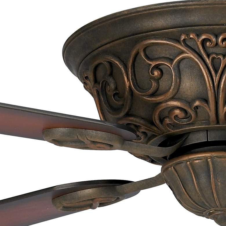 Image 3 52" Casa Contessa™ Bronze Ceiling Fan with Pull Chain more views