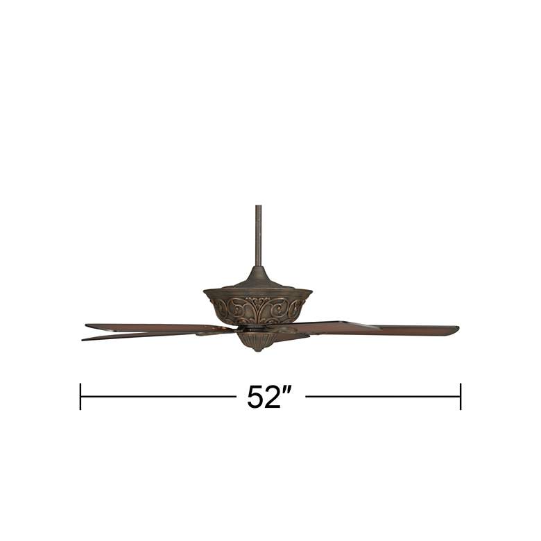 Image 6 52" Casa Contessa™ Bronze Ceiling Fan with Pull Chain more views