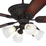 52" Casa Contessa&#8482; Bronze LED Ceiling Fan with Pull Chain