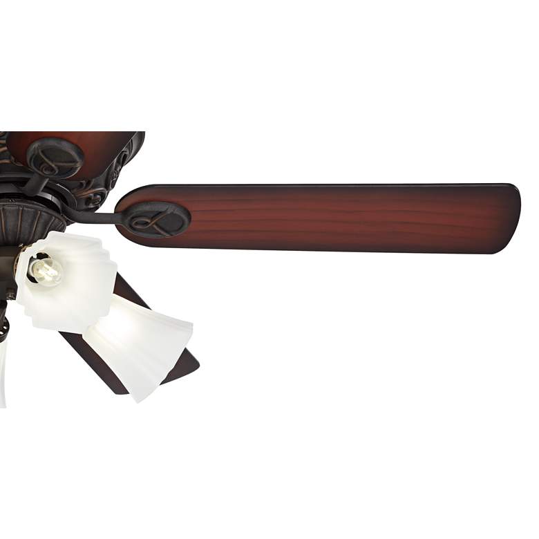 Image 4 52" Casa Contessa™ Bronze LED Ceiling Fan with Pull Chain more views