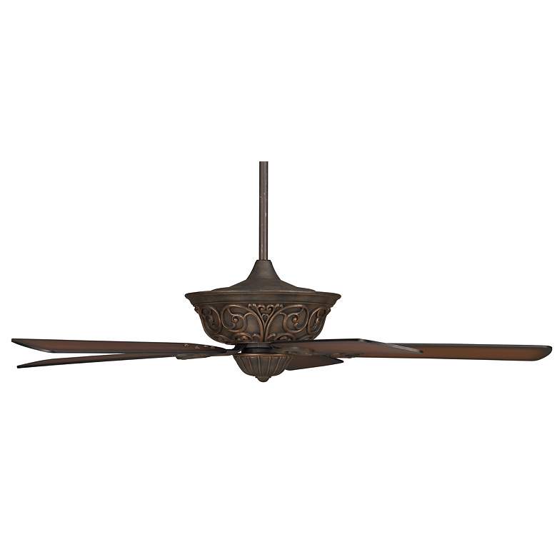 Image 3 52 inch Casa Contessa Bronze Teak Finish Ceiling Fan with Pull Chain more views