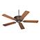 52" Casa Contessa™ Bronze Walnut Blades Ceiling Fan