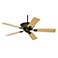 52" Casa Contessa™ Dark Copper Bronze Pull Chain Ceiling Fan