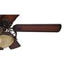 52" Casa Contessa LED Bronze Scavo Indoor Ceiling Fan with Pull Chain