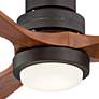 52" Casa Delta DC Bronze Outdoor CCT LED Ceiling Fan with Remote