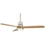52" Casa Delta DC Brushed Nickel CCT LED Ceiling Fan with Remote