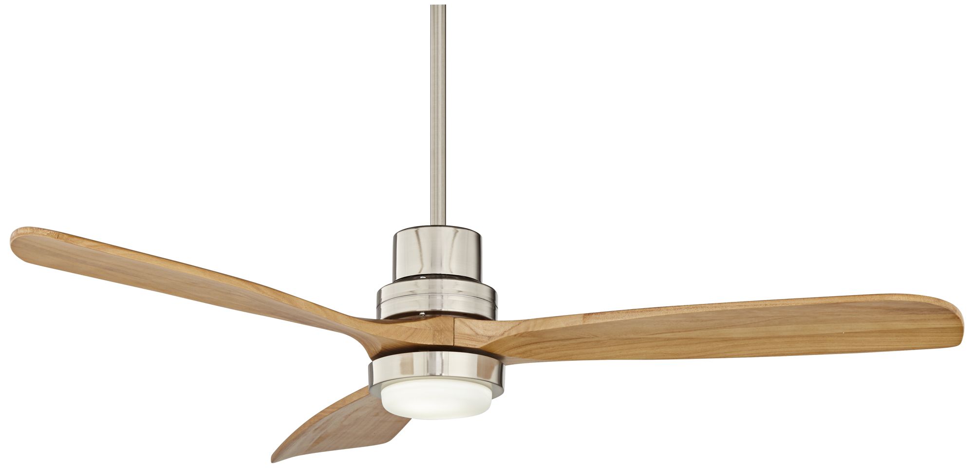 52" Casa Delta DC Brushed Nickel CCT LED Ceiling Fan with Remote in scene