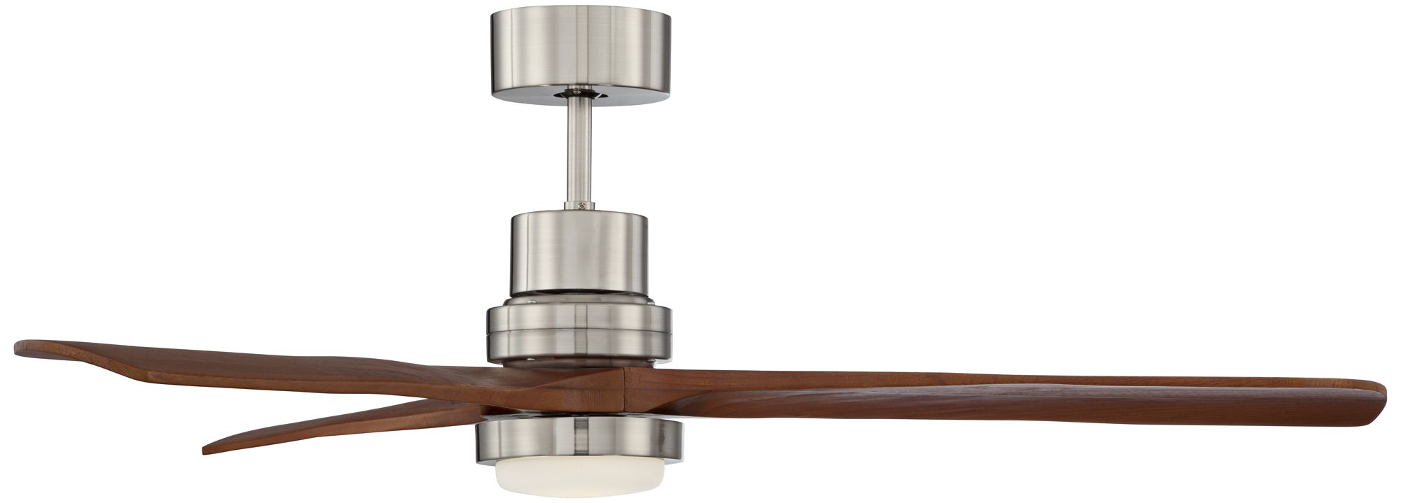 52" Casa Delta DC Brushed Nickel CCT LED Ceiling Fan with Remote in scene
