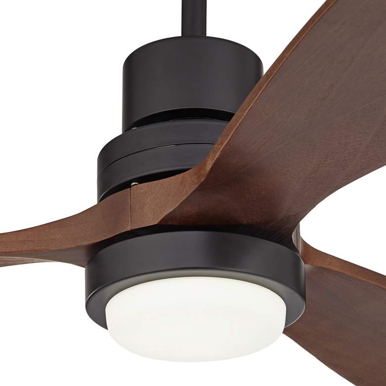 Image 3 52" Casa Delta DC Dark Walnut Outdoor CCT LED Ceiling Fan with Remote more views
