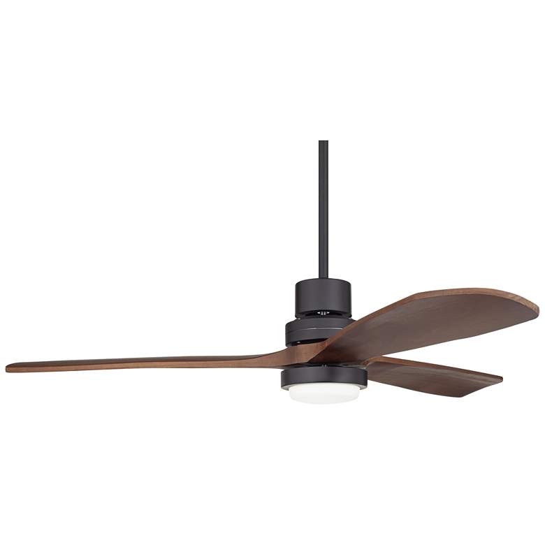 Image 7 52" Casa Delta DC Dark Walnut Outdoor CCT LED Ceiling Fan with Remote more views