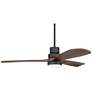 7_52" Casa Delta DC Dark Walnut Outdoor CCT LED Ceiling Fan with Remote more views