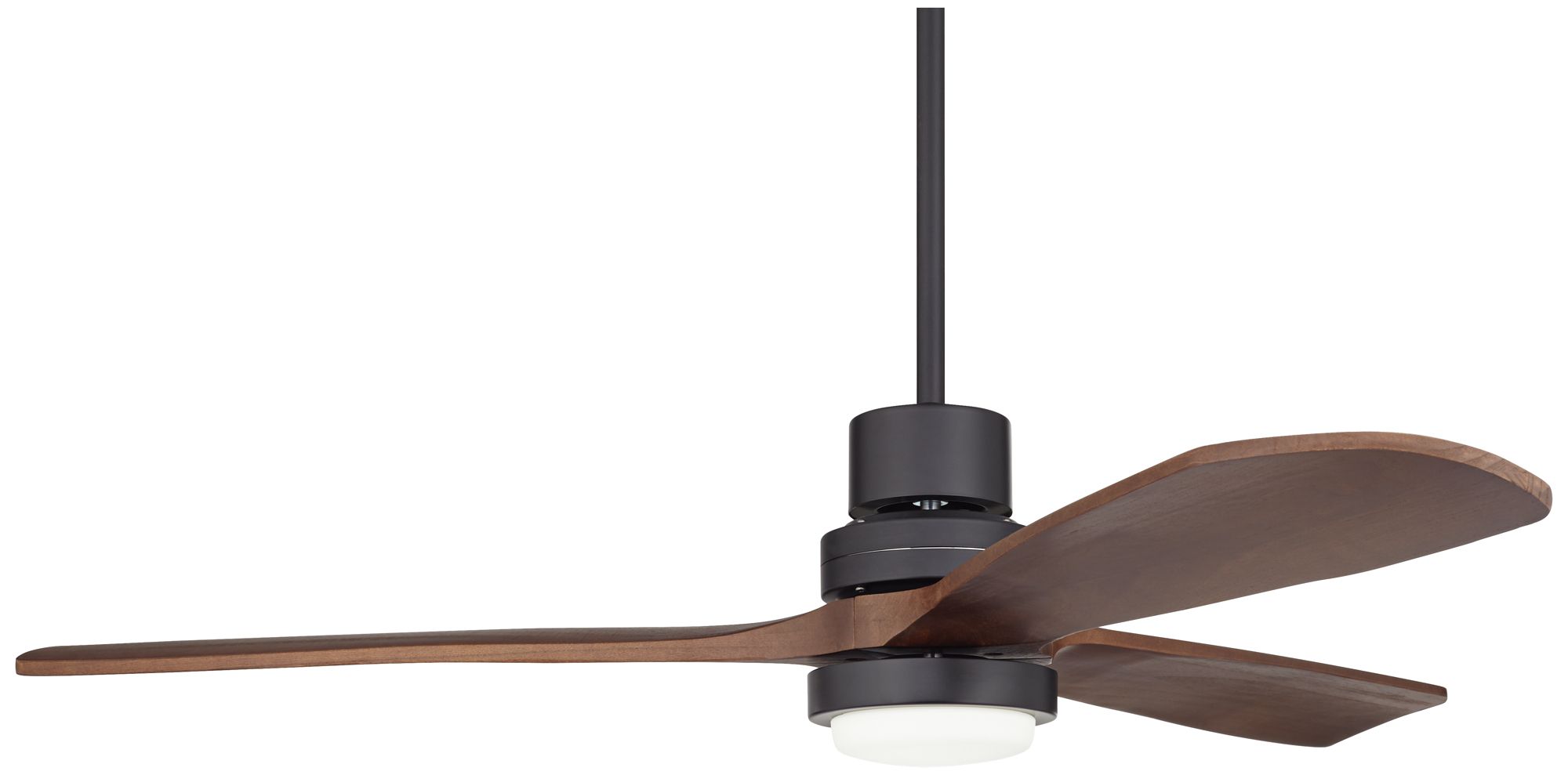 52" Casa Delta DC Dark Walnut Outdoor CCT LED Ceiling Fan with Remote in scene