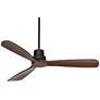 3_52" Casa Delta DC Dark Walnut Outdoor Ceiling Fan with Remote