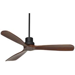 52" Casa Delta DC Dark Walnut Outdoor Ceiling Fan with Remote