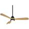 52" Casa Delta DC Matte Black Outdoor CCT LED Ceiling Fan with Remote