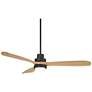 6_52" Casa Delta DC Matte Black Outdoor CCT LED Ceiling Fan with Remote more views