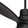 4_52" Casa Delta DC Matte Black Outdoor CCT LED Ceiling Fan with Remote more views