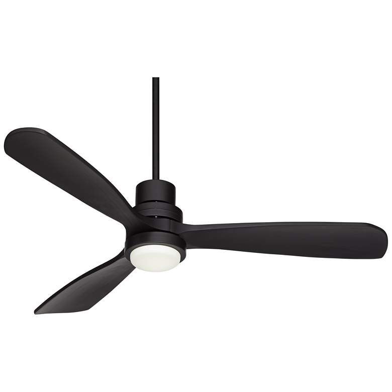 Image 6 52" Casa Delta DC Matte Black Outdoor CCT LED Ceiling Fan with Remote more views