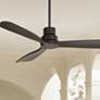 1_52" Casa Delta DC Matte Black Outdoor Ceiling Fan with Remote