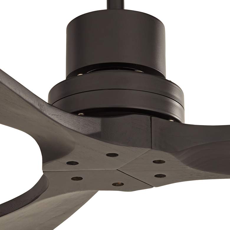 Image 3 52" Casa Delta DC Matte Black Outdoor Ceiling Fan with Remote more views