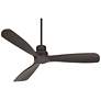 7_52" Casa Delta DC Matte Black Outdoor Ceiling Fan with Remote more views