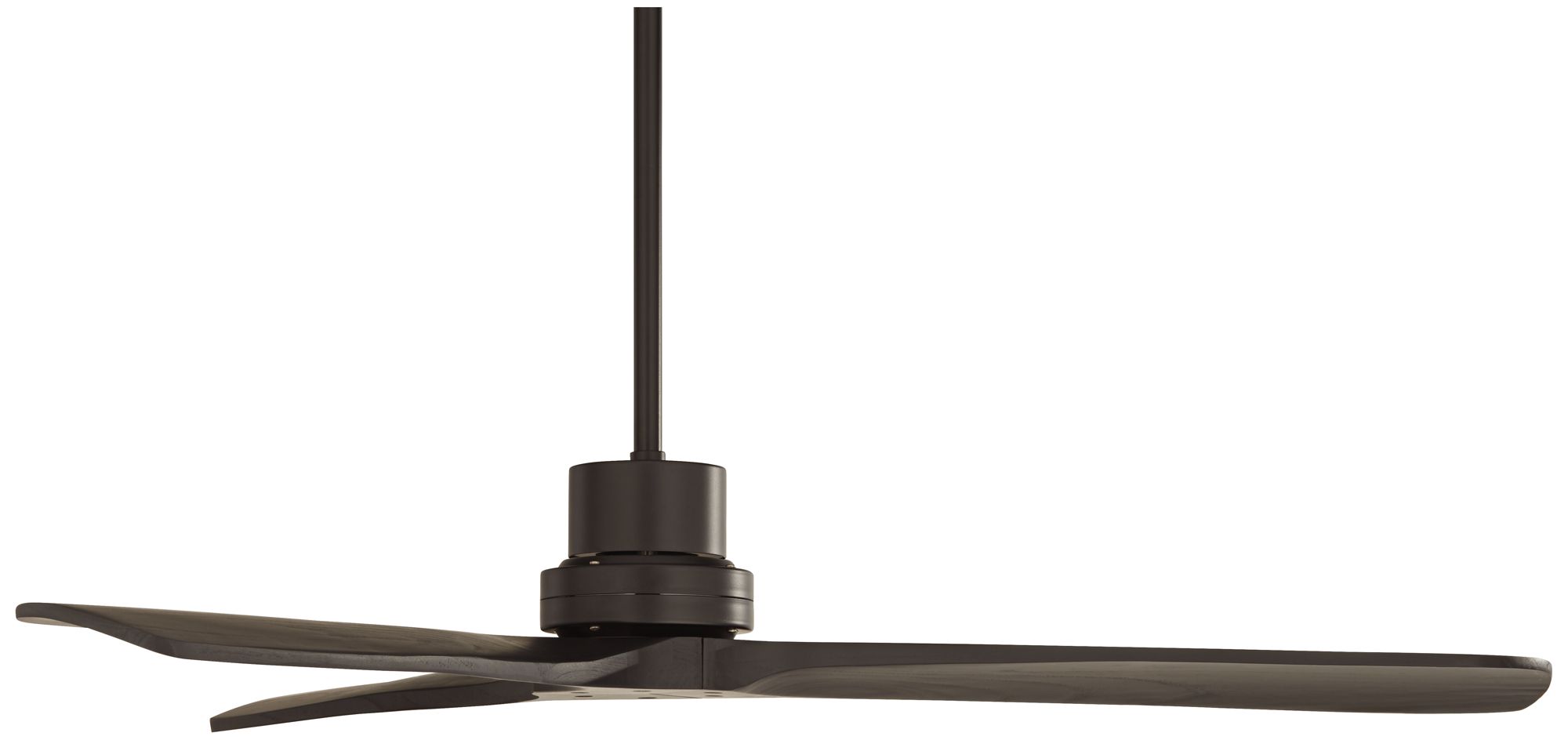 52" Casa Delta DC Matte Black Outdoor Ceiling Fan with Remote