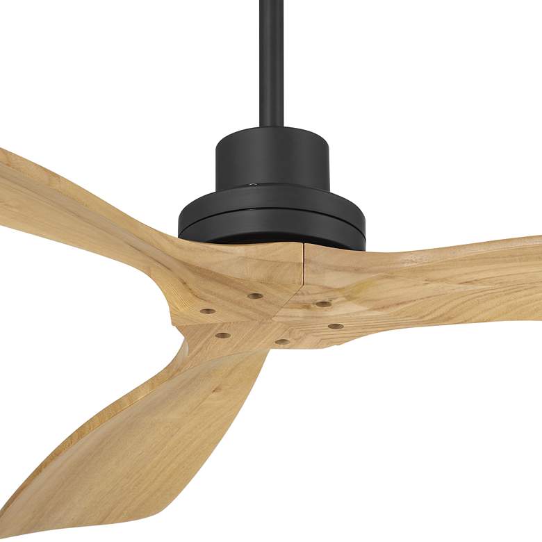 Image 3 52" Casa Delta DC Matte Black Outdoor Ceiling Fan with Remote more views