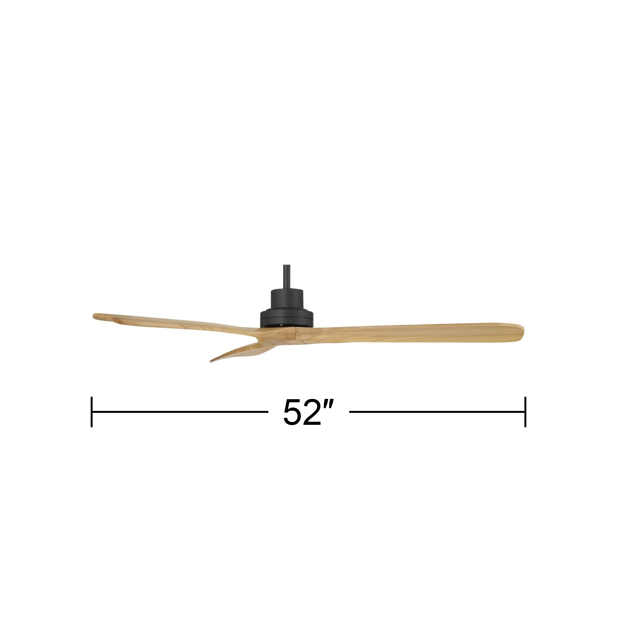 Watch a Video About the 52" Casa Delta DC Matte Black Outdoor Ceiling Fan with Remote