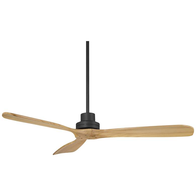 Image 5 52" Casa Delta DC Matte Black Outdoor Ceiling Fan with Remote more views