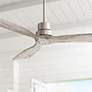 52" Casa Delta DC Nickel and Gray Indoor Ceiling Fan with Remote