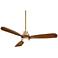 52" Casa Delta DC Soft Brass CCT LED Ceiling Fan with Remote