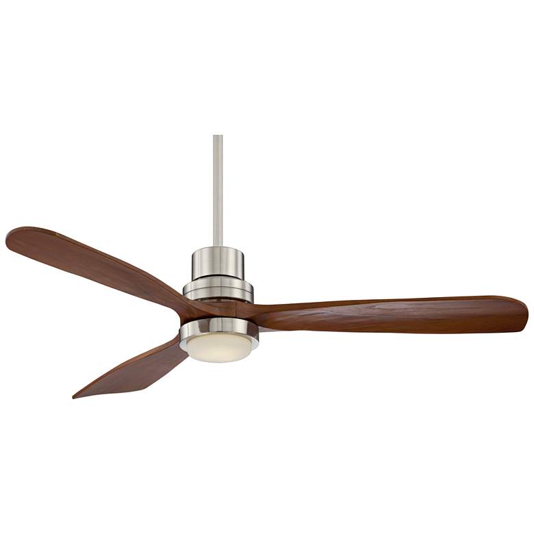 52 inch Casa Delta-Wing Brushed Nickel LED Ceiling Fan with Remote Control more views