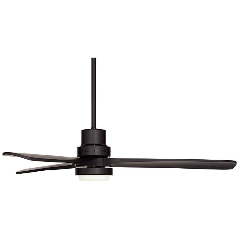 52&quot; Casa Delta-Wing Matte Black Outdoor LED Ceiling Fan with Remote more views
