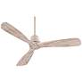 52" Casa Delta-Wing Nickel and Gray Rustic Ceiling Fan with Remote