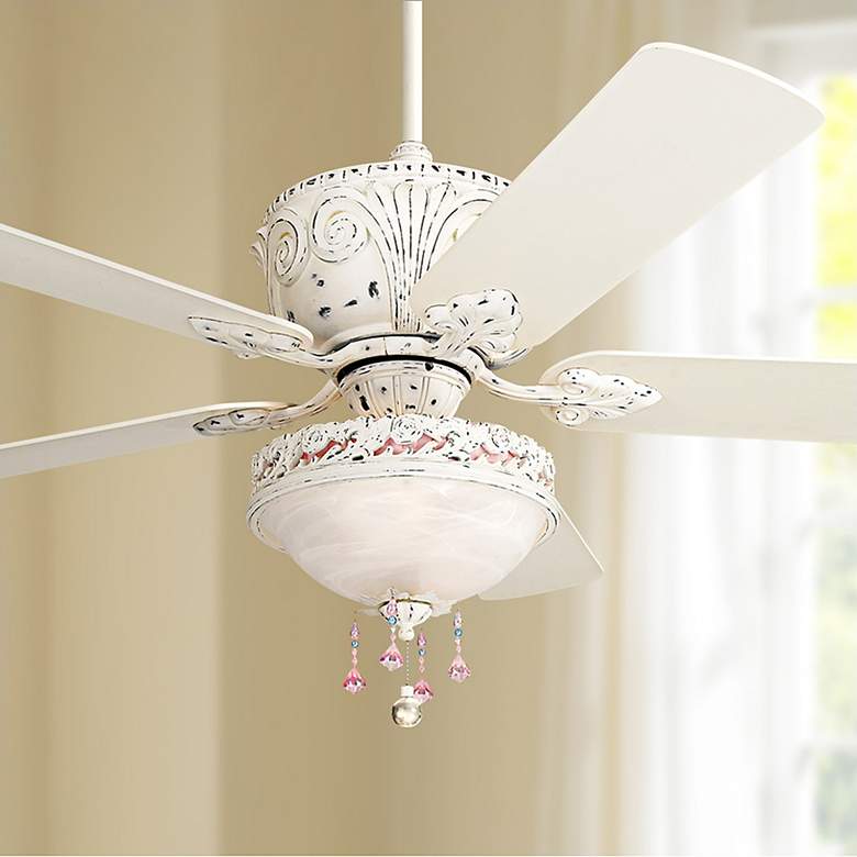 Image 1 52 inch Casa Deville&#8482; Antique White Light Kit Ceiling Fan