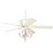 52" Casa Deville™ Rubbed White LED Ceiling Fan