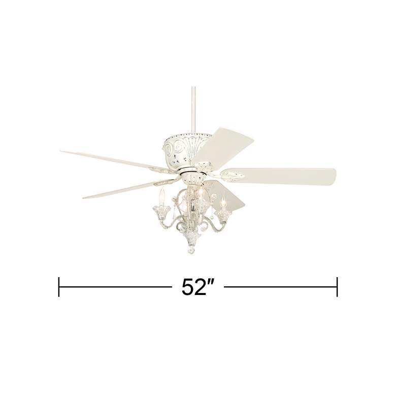 52&quot; Casa Deville&#8482; Rubbed White LED Ceiling Fan more views