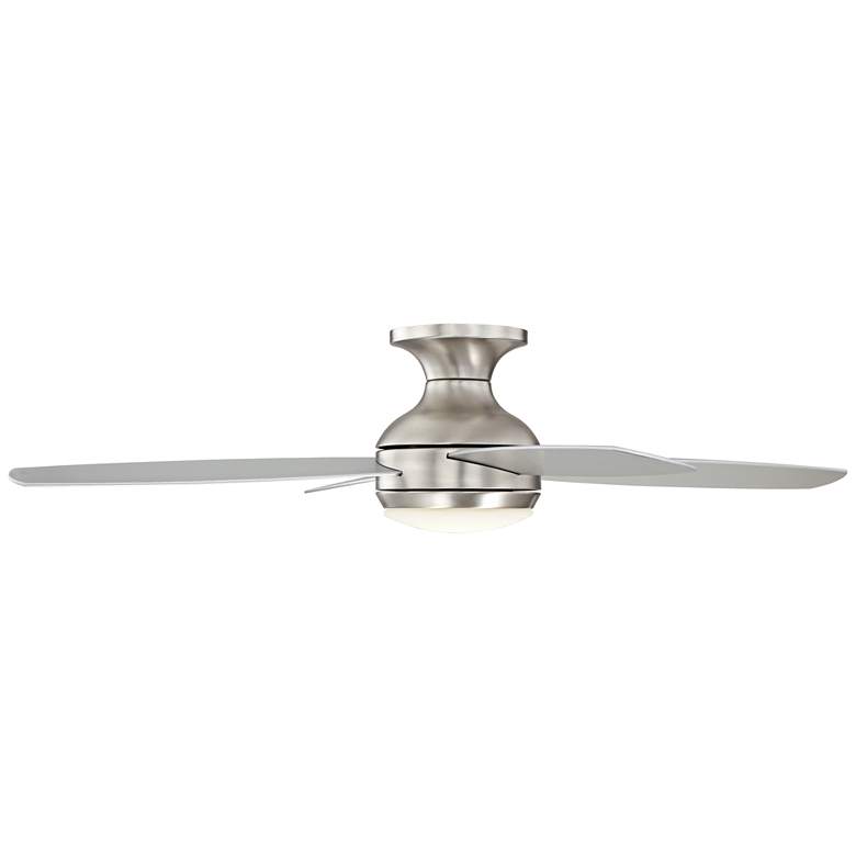 Image 6 52 inch Casa Elite Brushed Nickel LED Hugger Ceiling Fan with Remote more views
