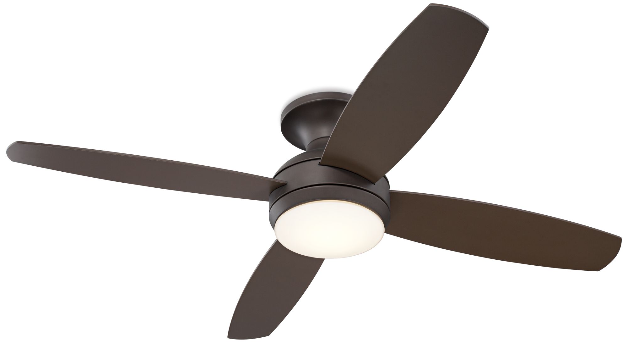 Image 2 52" Casa Elite Oil-Rubbed Bronze LED Hugger Bond Bridge Ceiling Fan