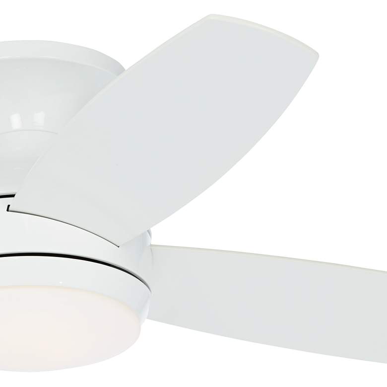 Image 3 52" Casa Elite™ White LED Hugger Ceiling Fan with Remote Control more views