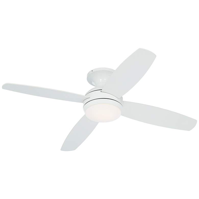 Image 5 52" Casa Elite™ White LED Hugger Ceiling Fan with Remote Control more views