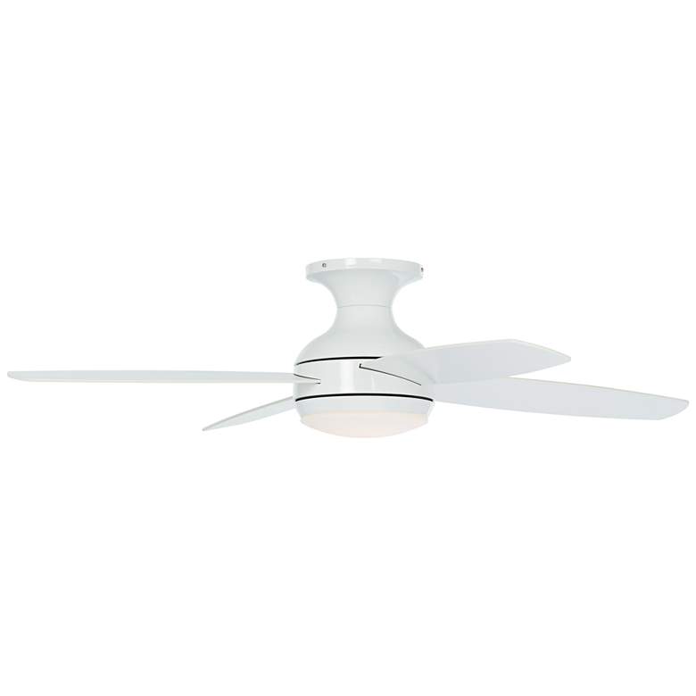 Image 6 52" Casa Elite™ White LED Hugger Ceiling Fan with Remote Control more views