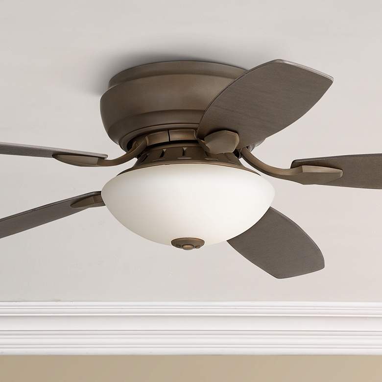 Image 1 52" Casa Habitat™ Oil-Rubbed Bronze Hugger Ceiling Fan