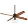 52" Casa Impel™ Bronze Schoolhouse LED Ceiling Fan