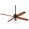 52" Casa Impel&#8482; Bronze Schoolhouse LED Ceiling Fan